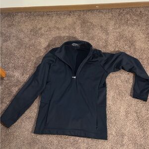 Black Quarter-Zip Pullover